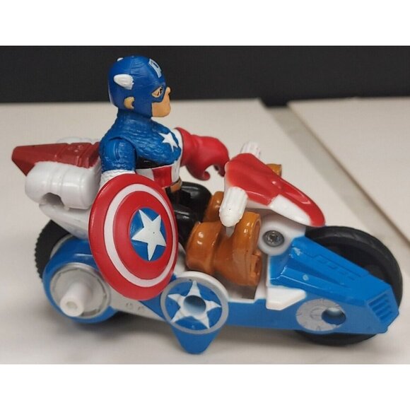 Playskool Marvel Heroes Adventures Set of 3- Captain America, Spiderman & Hulk - Picture 12 of 12